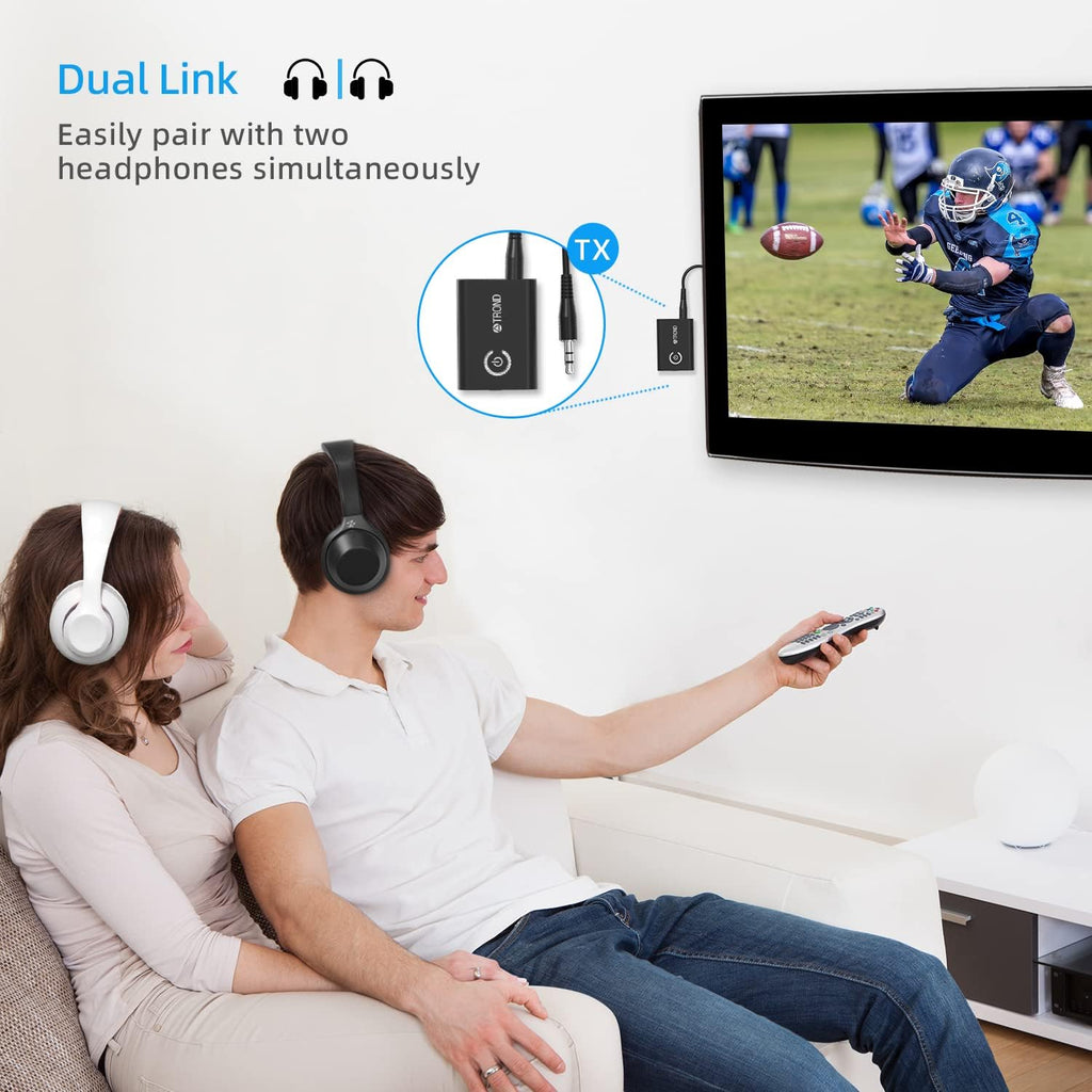 Bluetooth 5.0 Transmitter Receiver 2-in-1 3.5mm Wireless Audio Adapter Y678