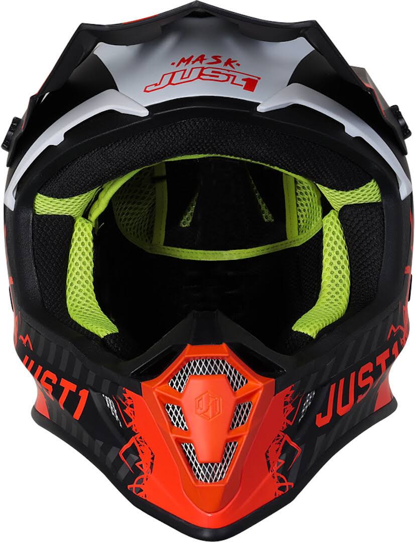 Black-Orange Motocross Helmet Y69376