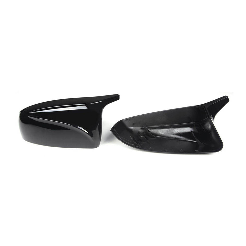 Glossy Black ABS Plastic Rear View Mirror Covers H2830