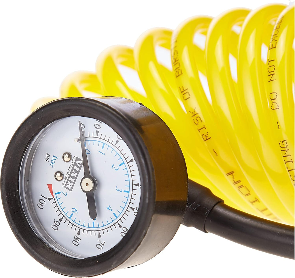Yellow Pack of 2 Deflator/Inflator with 25' Extension Coil Hose C128