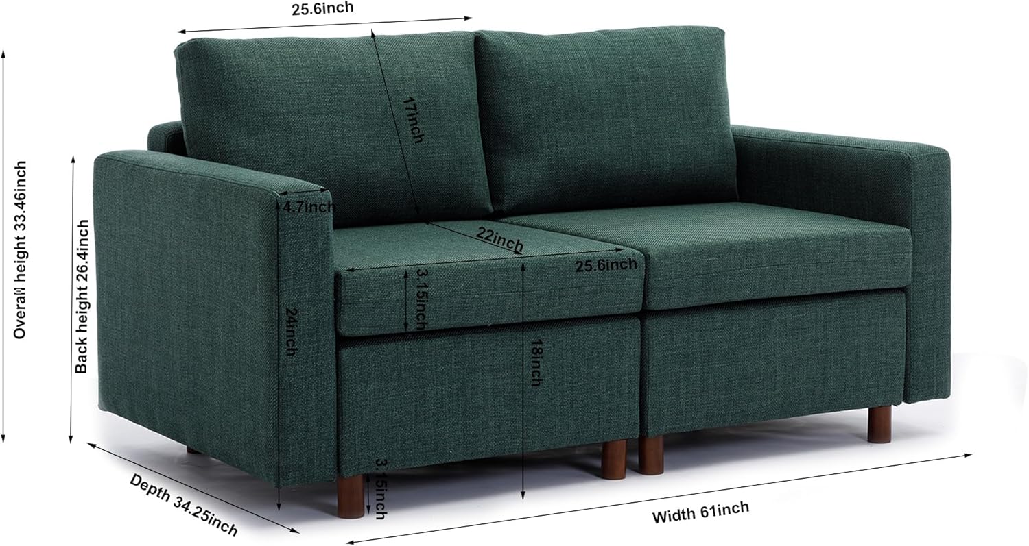 Modular Oversized Sectional Sofa with Ottoman W245938
