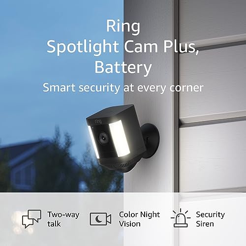 White Battery Spotlight Cam with Two-Way Talk and Color Night Vision T288