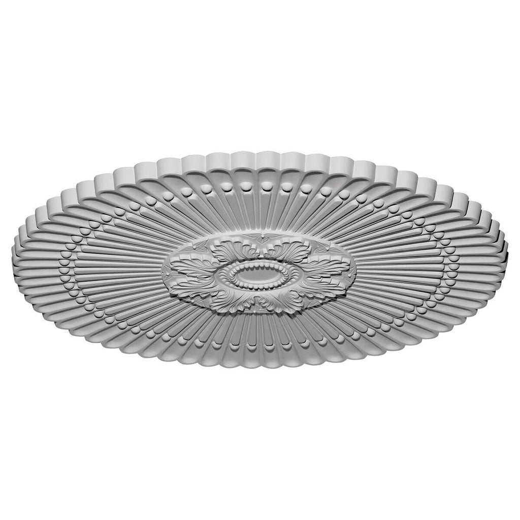 Hand-Painted Bronze Blue Patina Ceiling Medallion S264