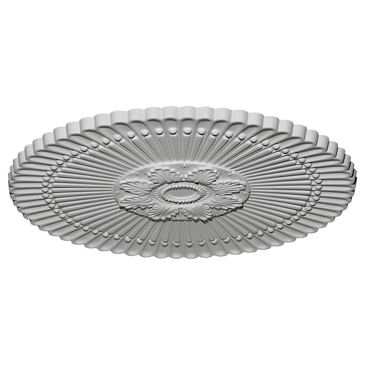 Hand-Painted Bronze Blue Patina Ceiling Medallion S264