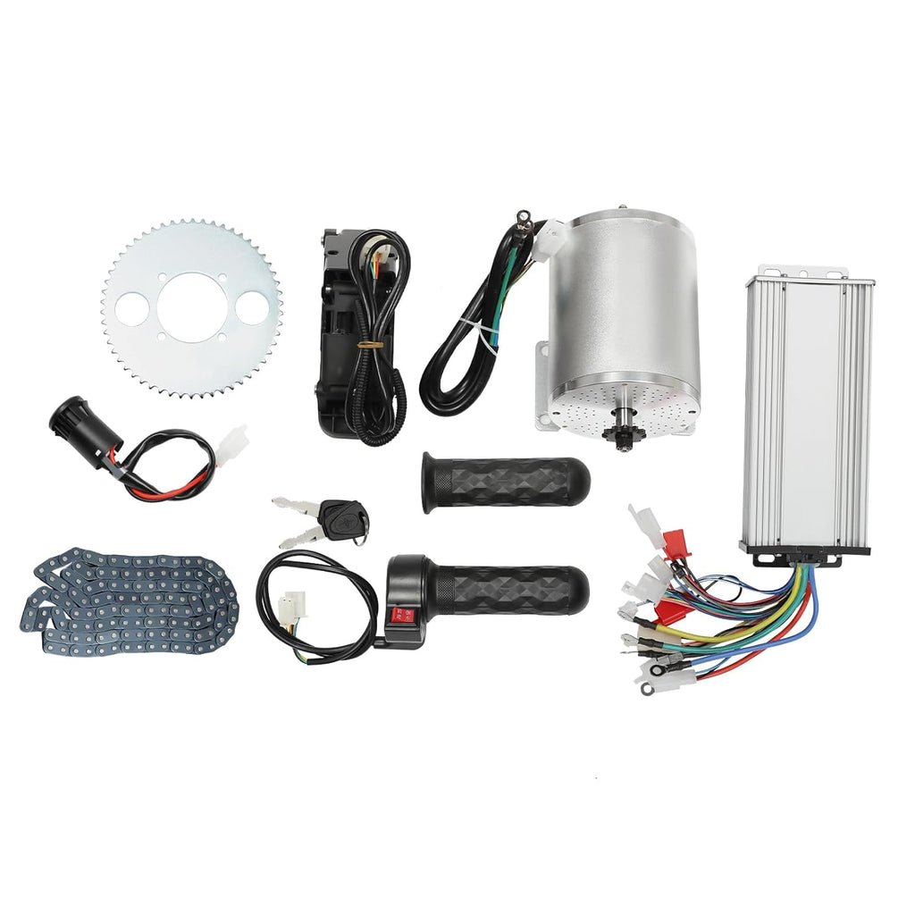 48-72V 3000W Brushless Motor Kit with Controller & Throttle E6442