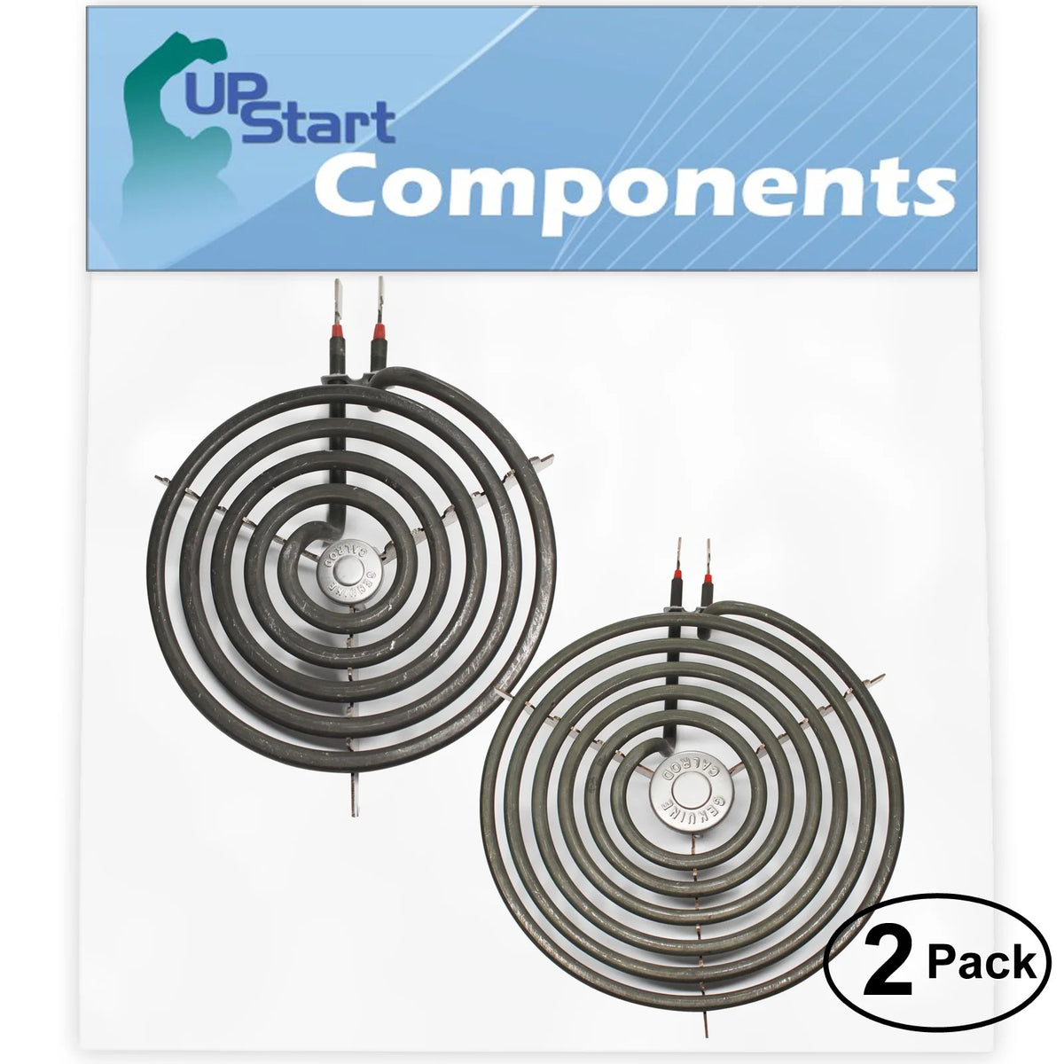 2-Pack 8 inch 6 Turns & 6 inch 5 Turns Surface Burner Elements T7610