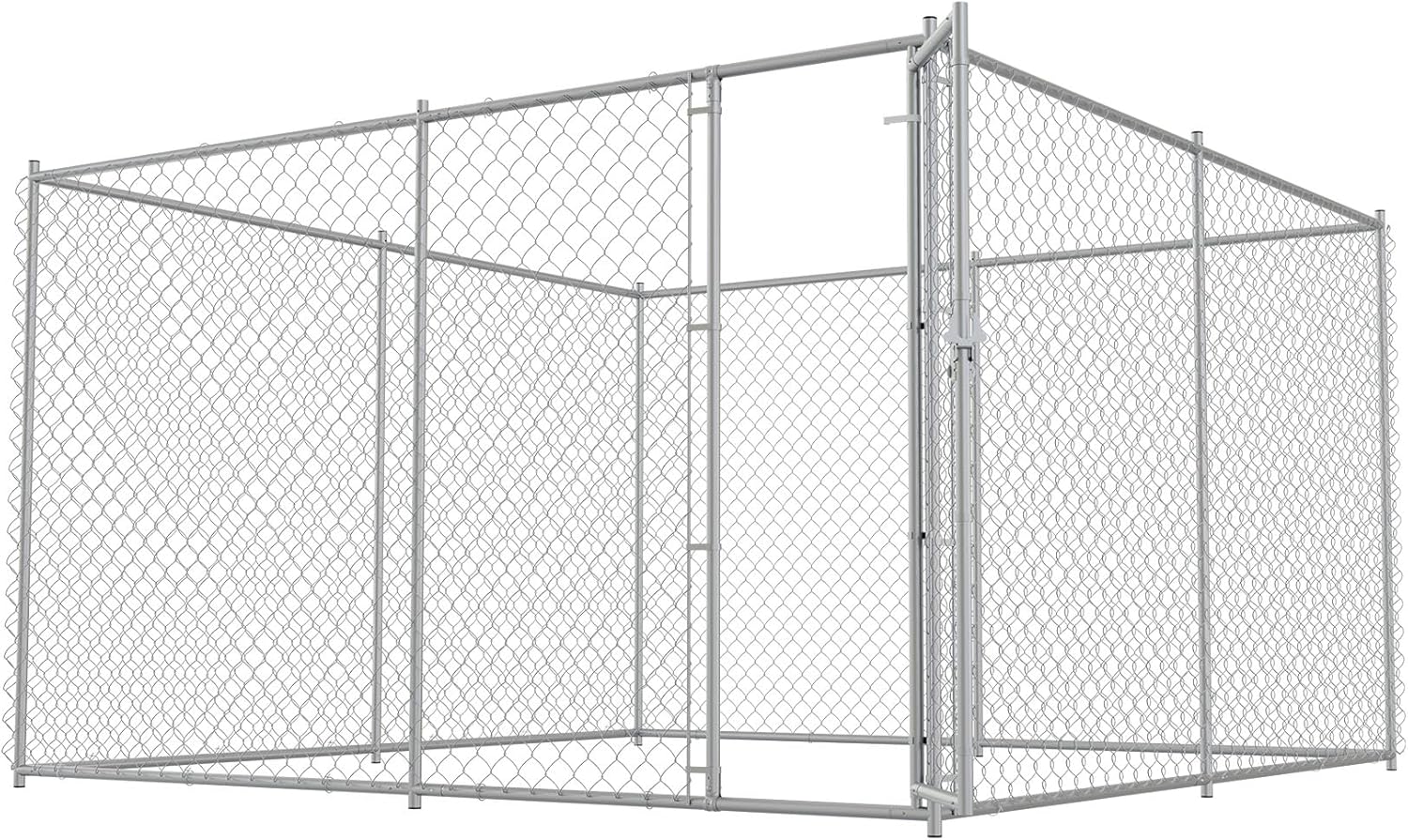 Large Dog Kennel Outdoor Heavy Duty Galvanized Chain Link Metal Dog Pen Enclosure L280
