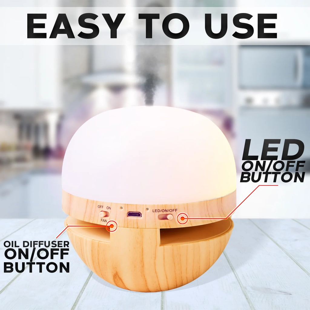 3 in 1 Wireless Speaker Diffuser with Bluetooth Speaker Color Changing Night Lights G23129