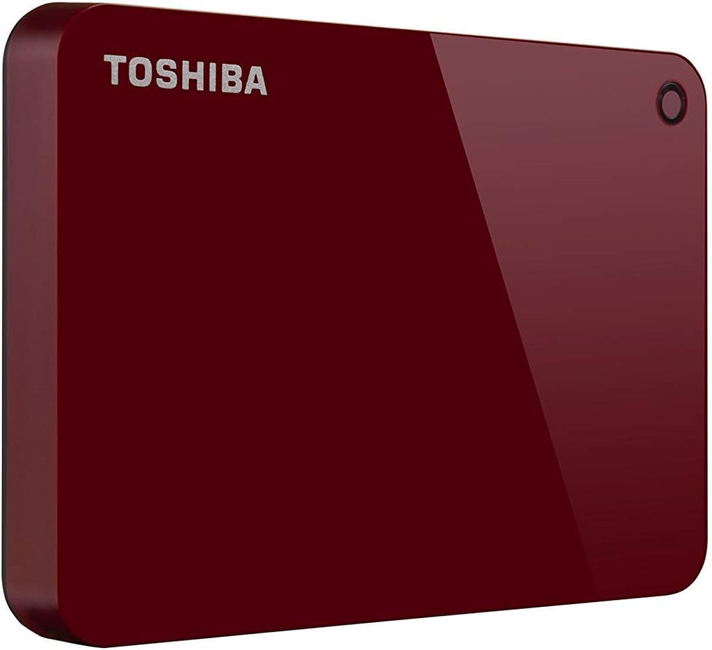 1TB Portable External Hard Drive USB 3.0 Red A44740