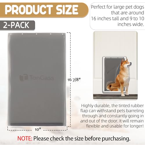 Large 16 7/8" x 10" Pet Door Flap with Magnetic Closure T2386