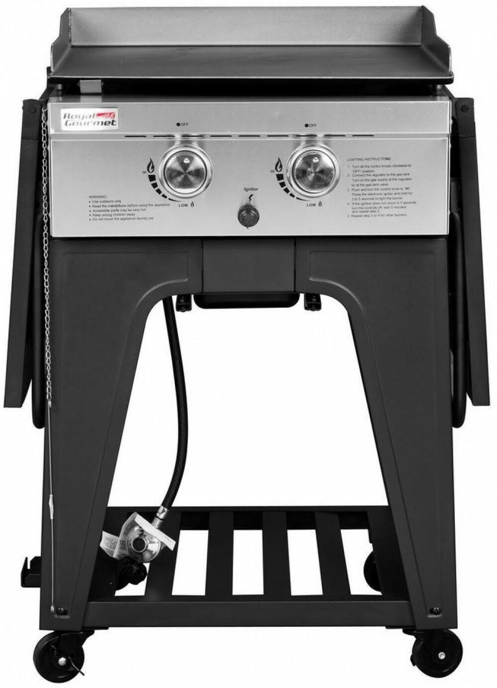 2-Burner BBQ Gas Grill Griddle L4573