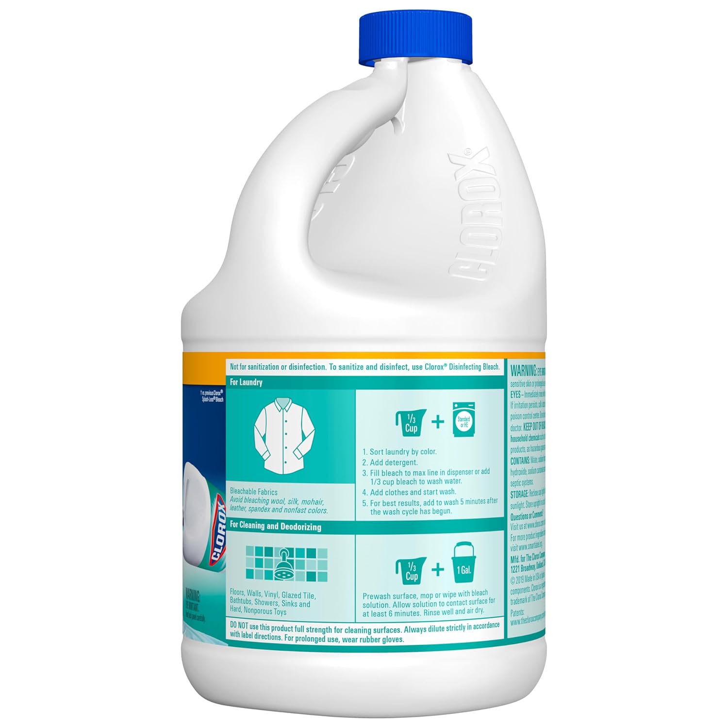 Concentrated Bleach, Clean Linen, 77 Ounce Bottle U42041