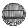 2-Layer Wall Shelf in Black J163833