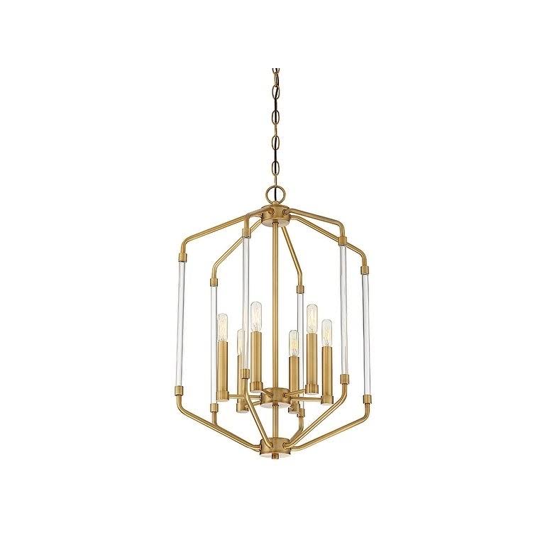 Warm Brass 3 Light Foyer D5124