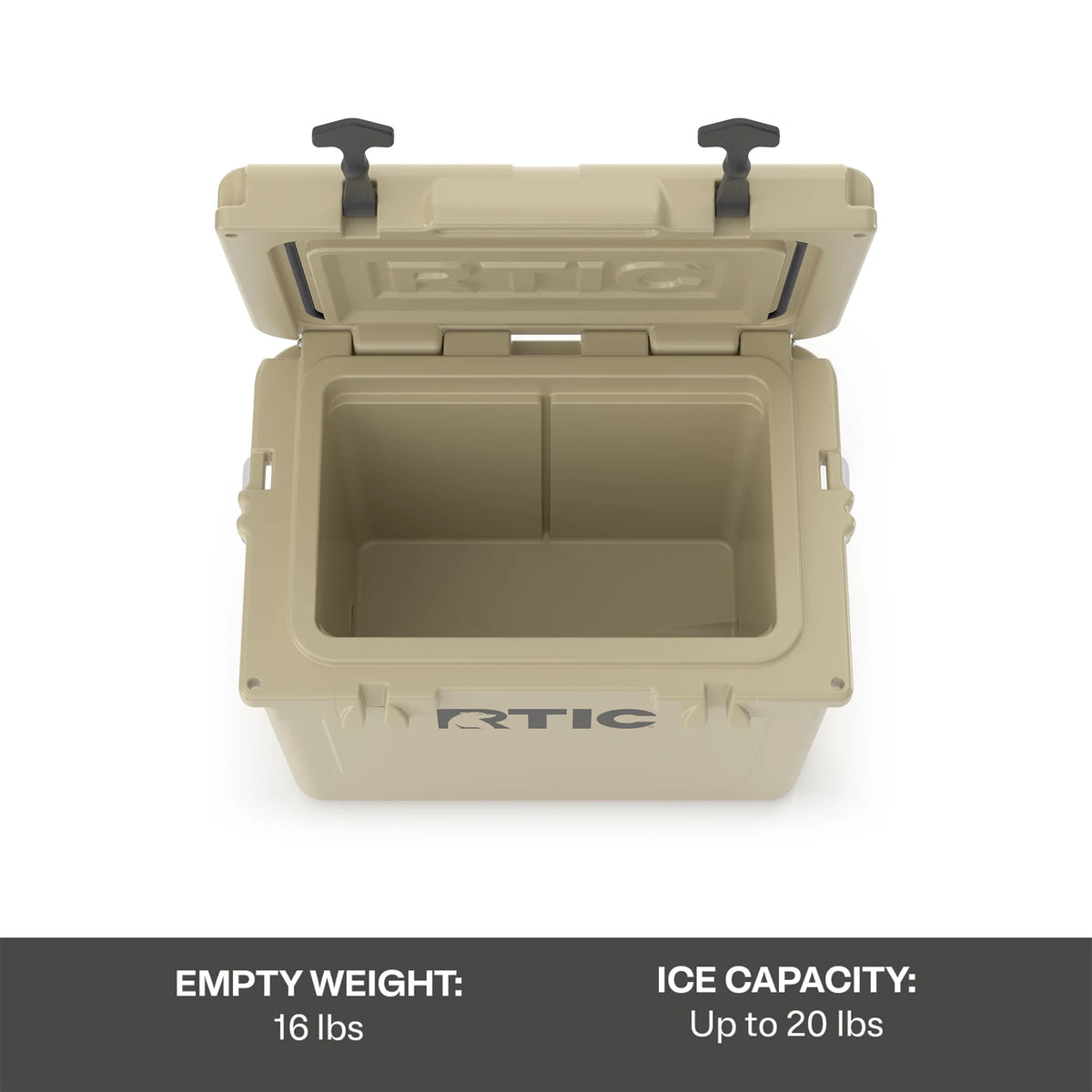 20 QT Hard-Sided Ice Chest Cooler, Tan K5936