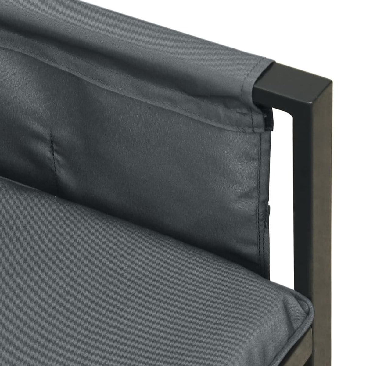 Anthracite Steel and Textilene Patio Corner Sofa T928