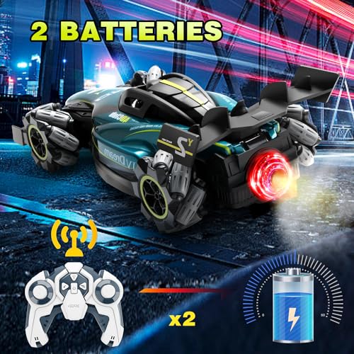 RC Crawler Remote Control Stunt Car Off Road Monster Truck 2.4Ghz All Terrain Hobby Truck 2 Battery W8561