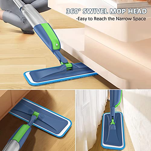 Microfiber Spray Mops for Hardwood Floor Cleaning with 3X Washable Pads Q875