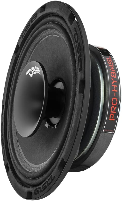 8 Inches Shallow Hybrid Mid-Range Car Audio Loudspeaker, 400W Max, 200W RMS, 4 Ohms, Pack of 2 Q76815