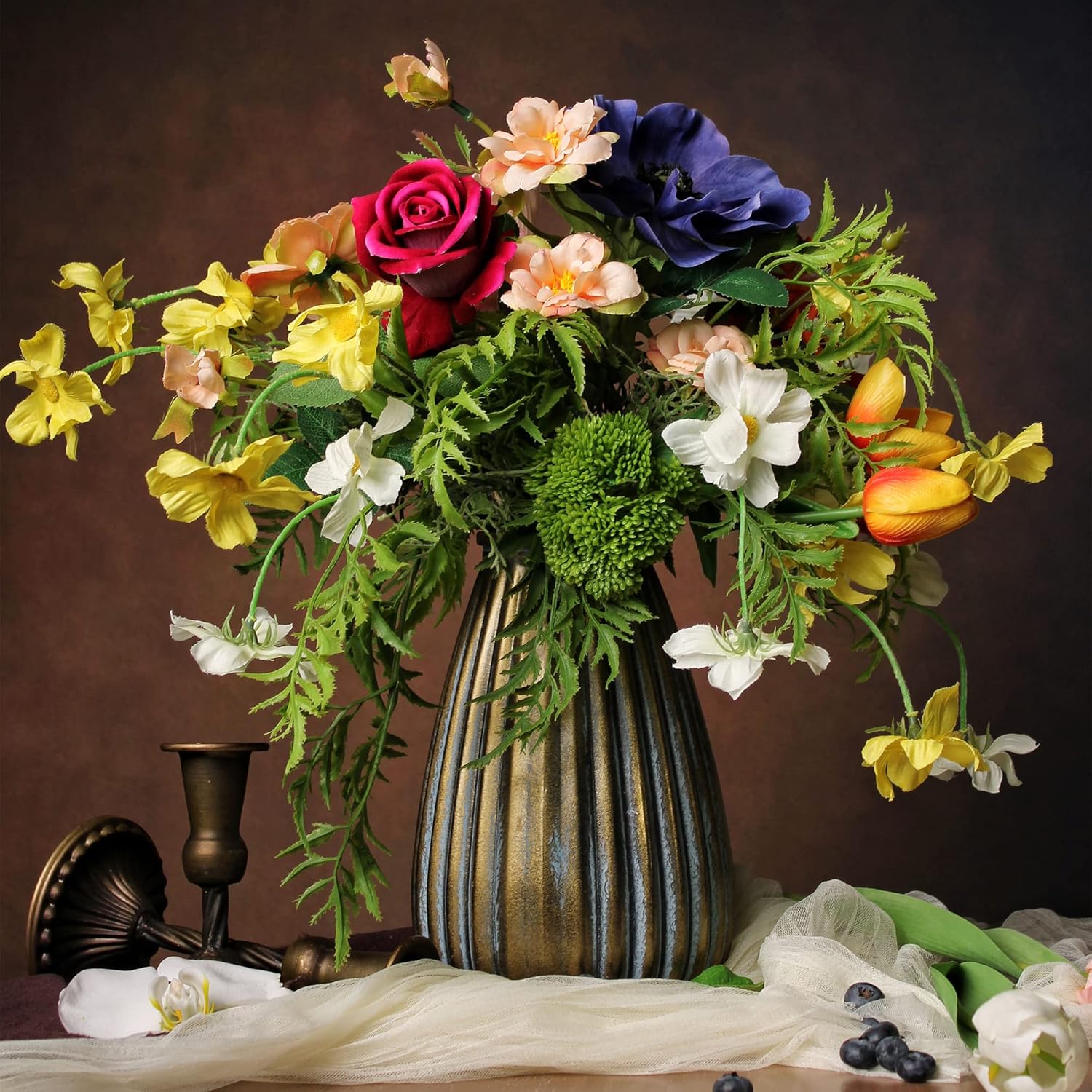 Silk Flower Arrangement in Vase B42918