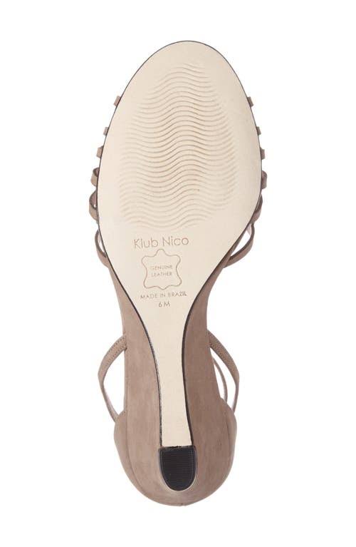 Taupe Nubuck Wedge D7929
