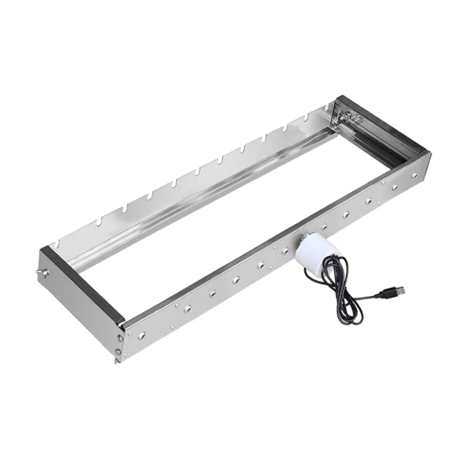 60cm Adjustable Width Rolling Heavy Duty BBQ Grill A742