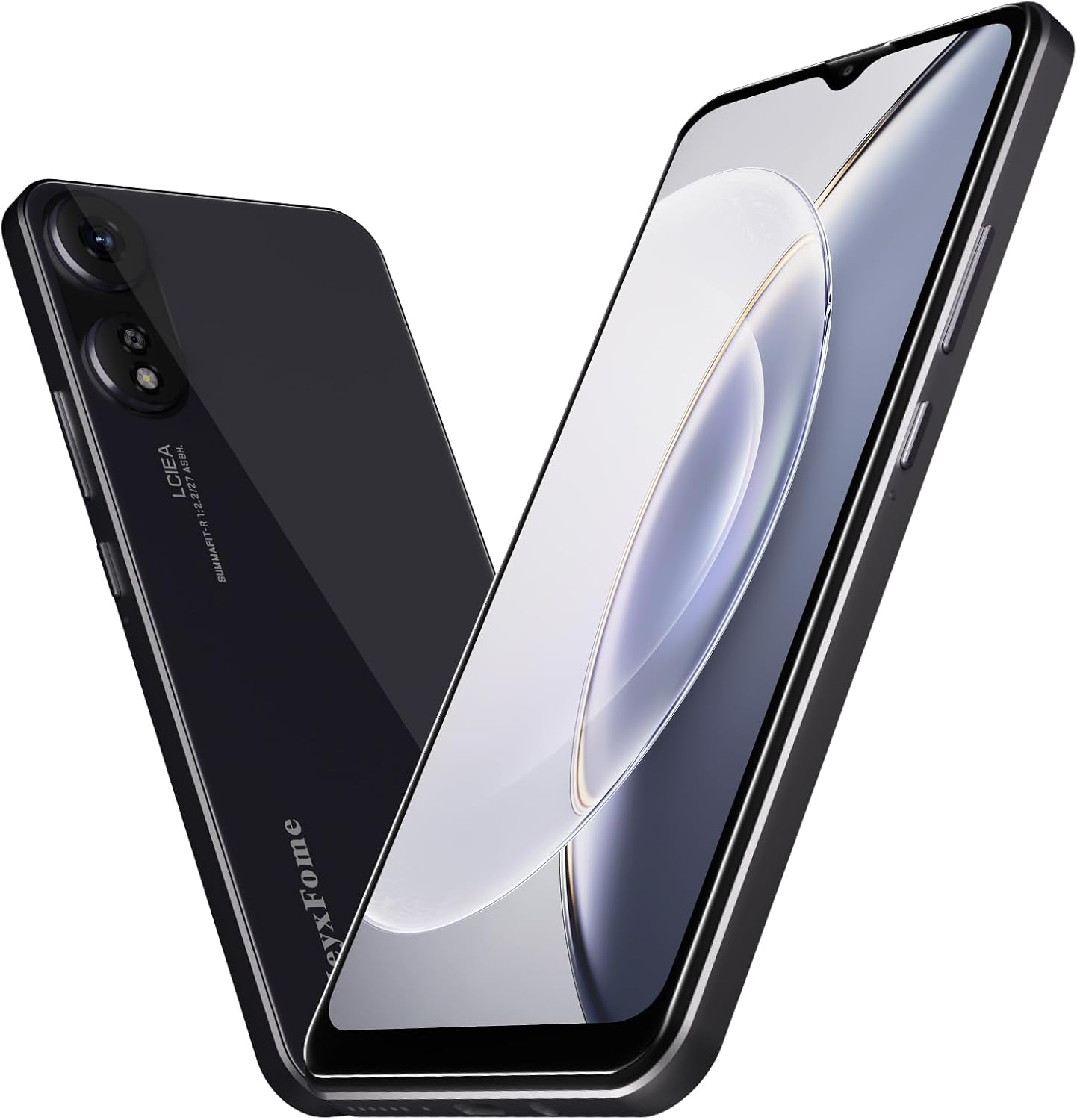 Unlocked 4G LTE Cell Phone 6.5” HD+ Screen 4000mAh Android 10 Smartphone 16MP Dual SIM Face Unlock Black D83989