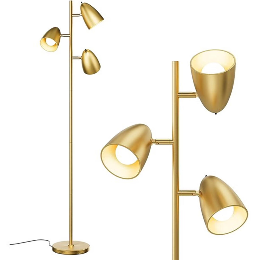 3 LED Bulb Tree Floor Lamp with 360° Adjustable Rotating Shades K62714