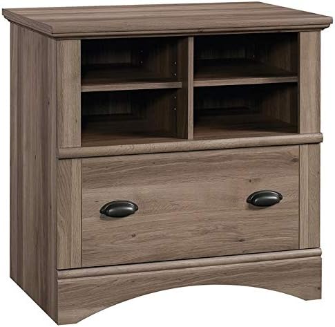 1 Drawer Lateral File Storage Cabinet with Key Lock in Salt Oak M707