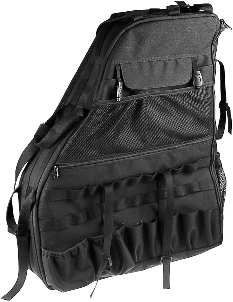 Roll Bar Storage Bag with Multi-Pockets for Jeep Wrangler JKU 4 Doors P953