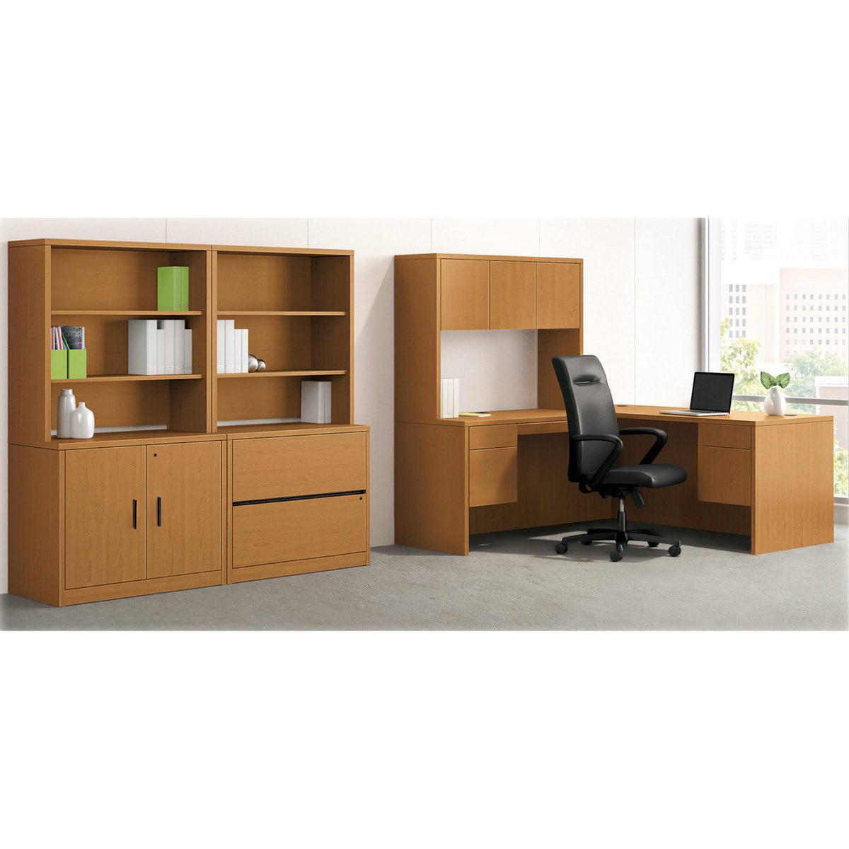 Curved Return Right Desk A638