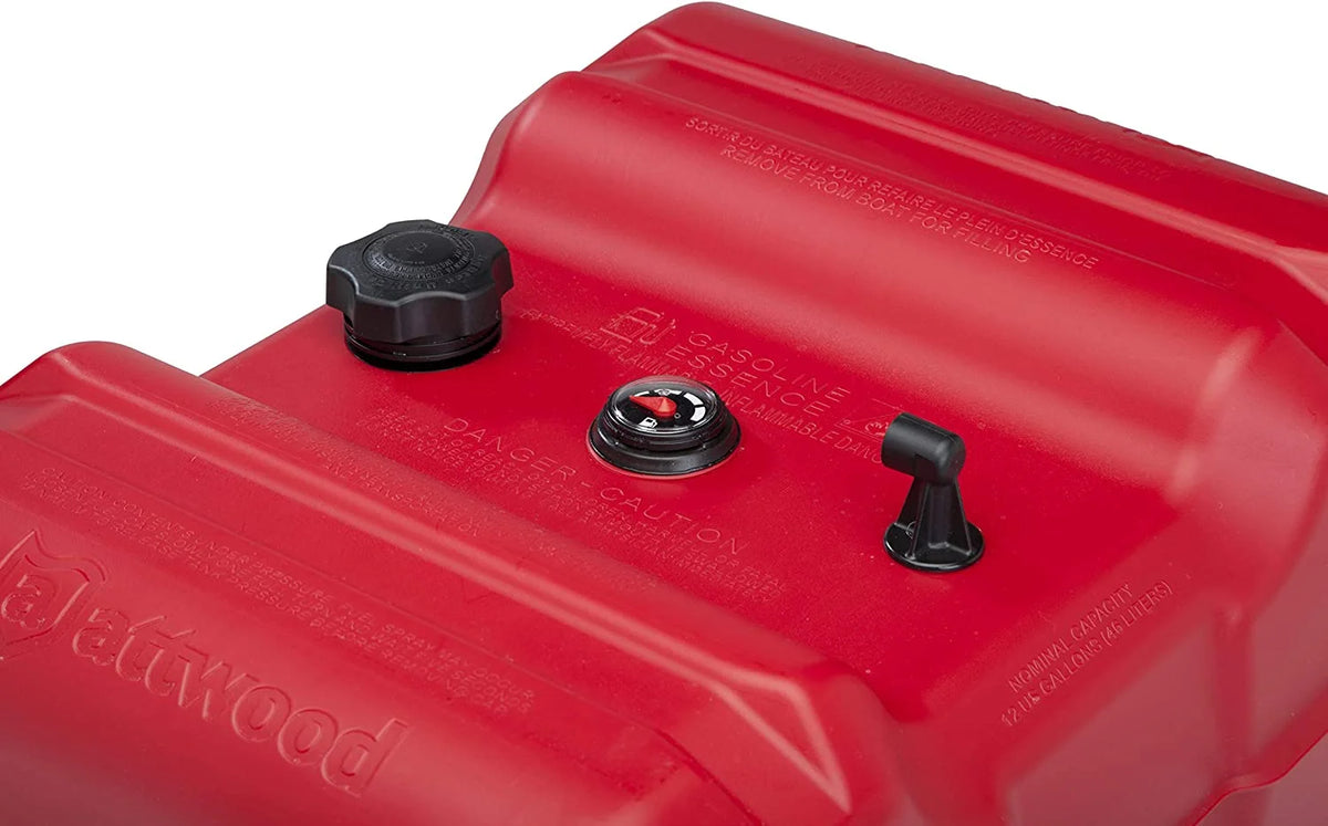 12 Gallon Low-Profile Portable Fuel Tank with Gauge Q121