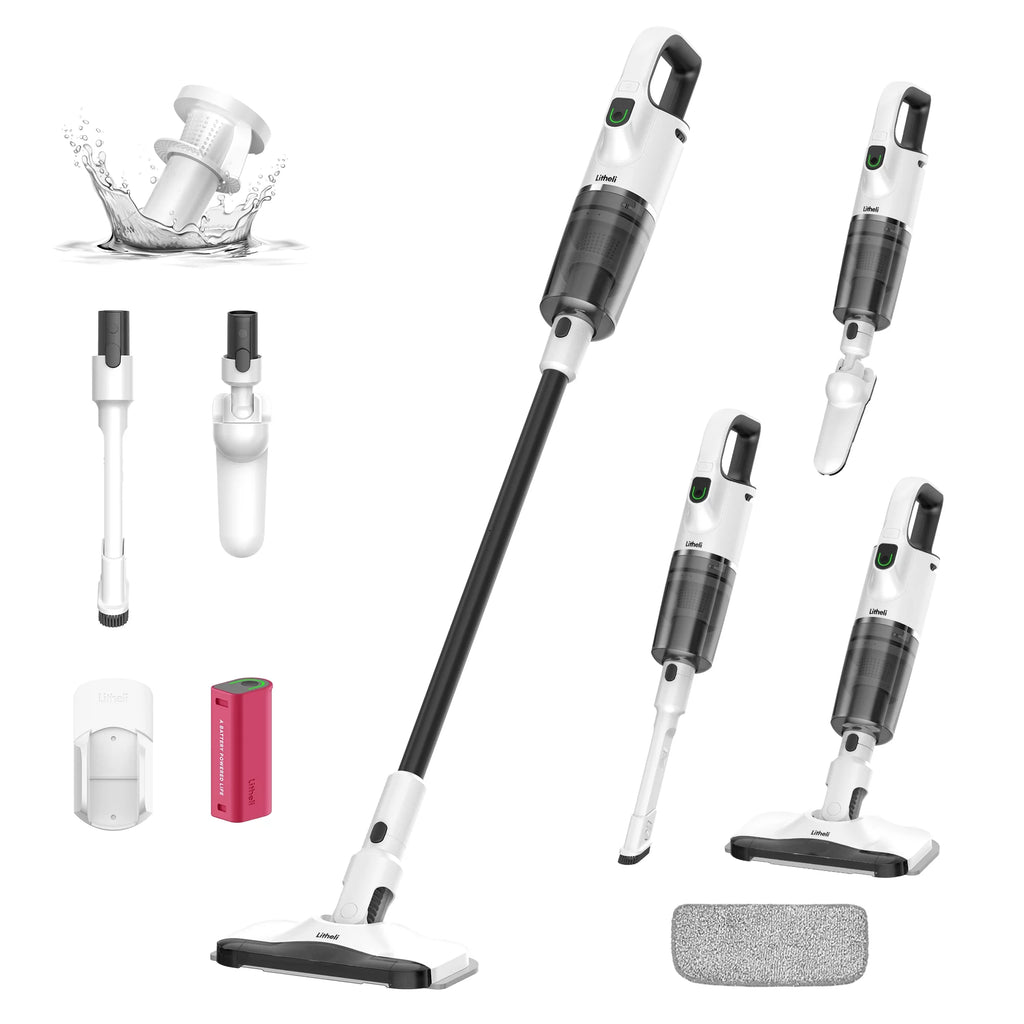 6-In-1 Cordless Vacuum Cleaner with 4Ah Battery White W88852
