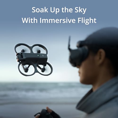 FPV Drone with Camera 4K, Built-in Propeller Guard, Goggles 3 and RC Motion 3 Included, Black E33395