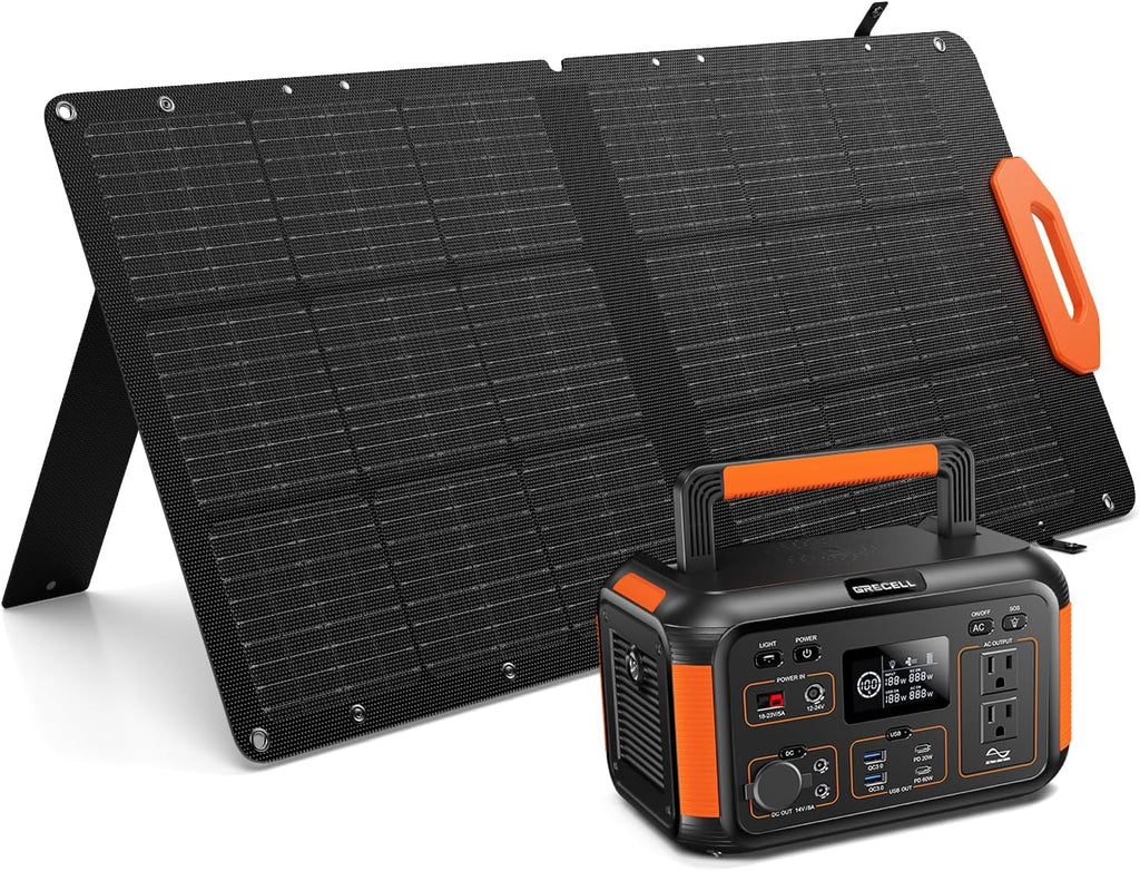 500W Portable Solar Generator with 100W Solar Panel H866
