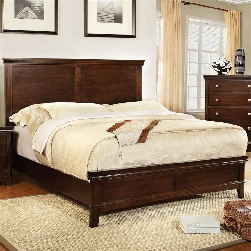 King Bed in Brown Cherry O608407