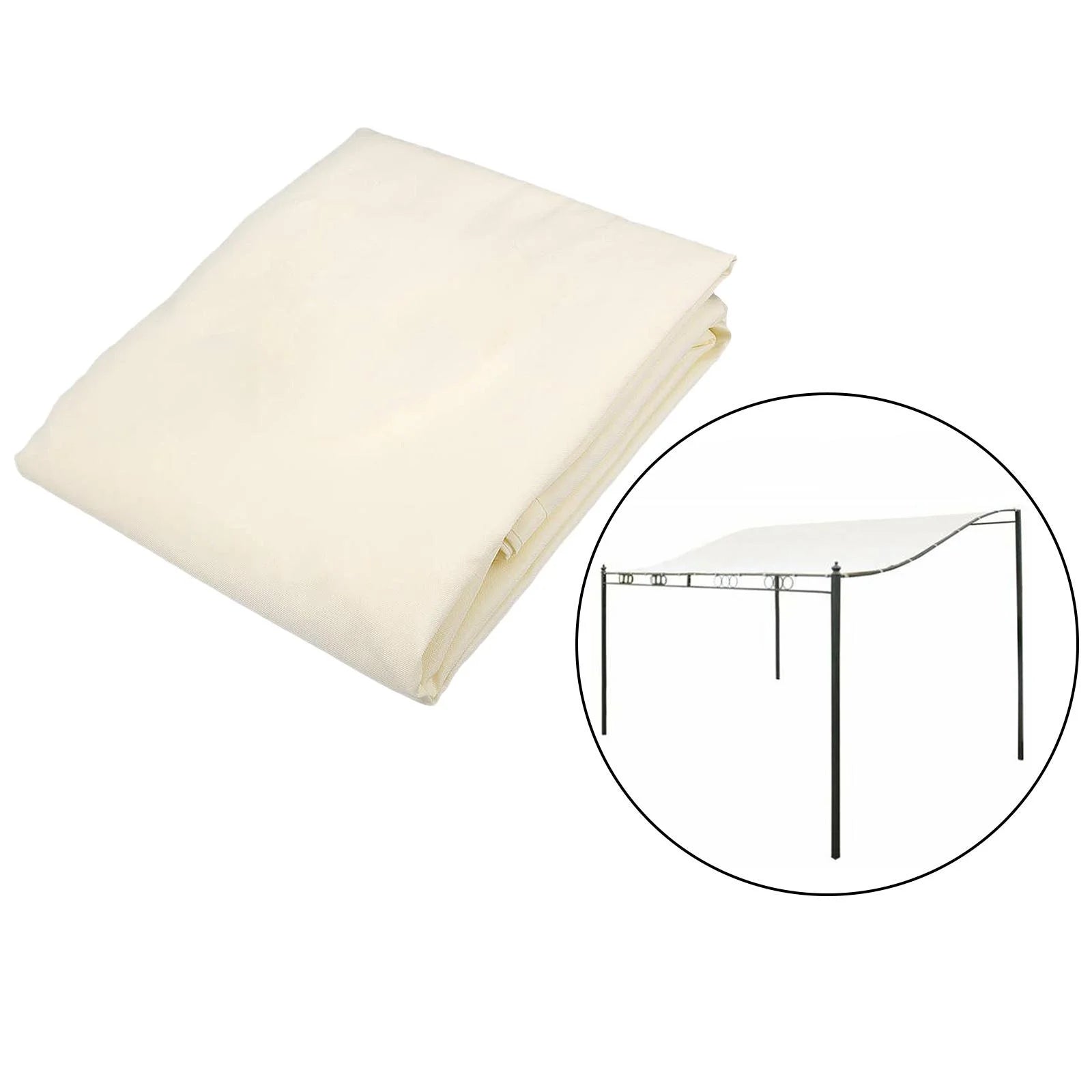 Beige Water Resistant Garden Gazebo Patio Cover D441