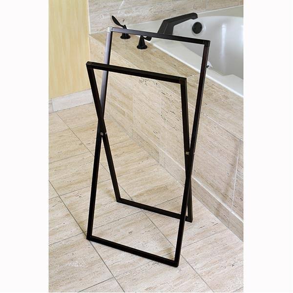 Polished Chrome Steel Construction Towel Rack O532