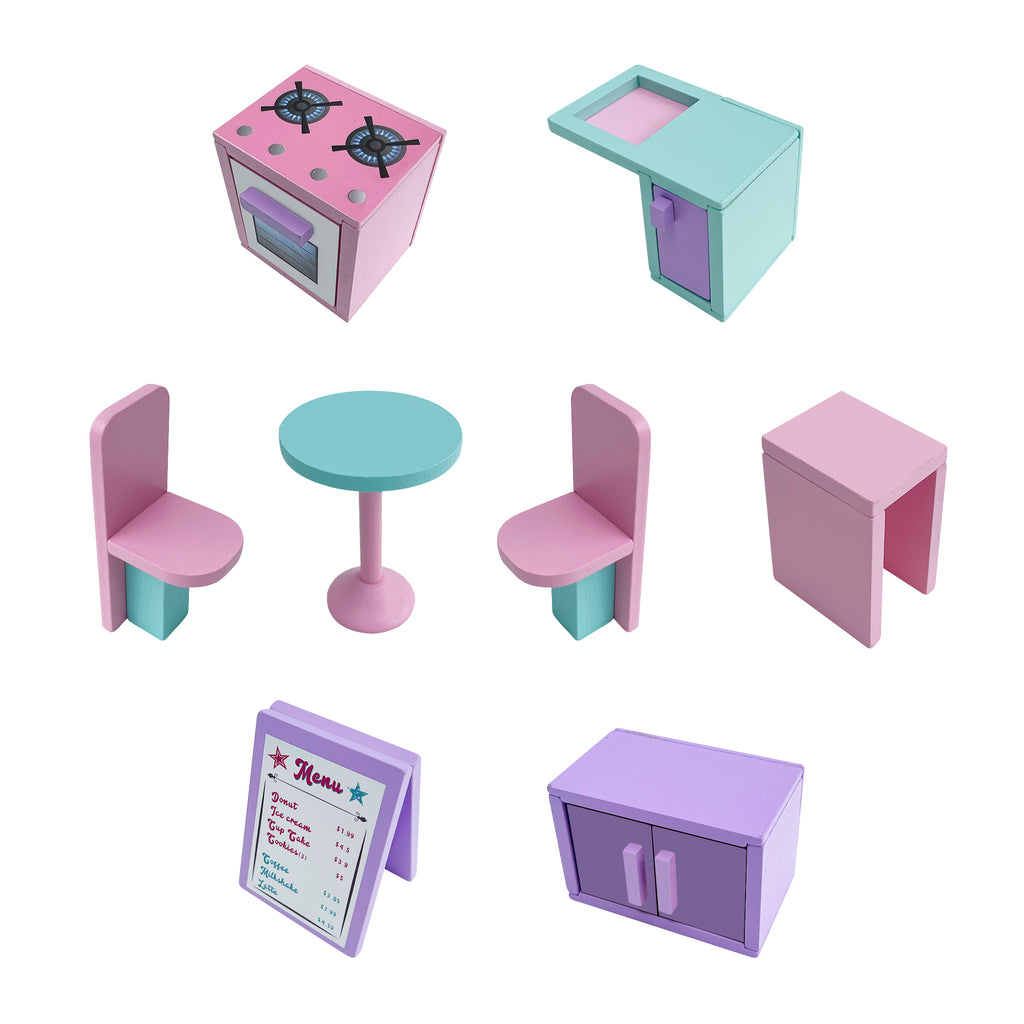 Portable Food Truck Dollhouse Set G6256