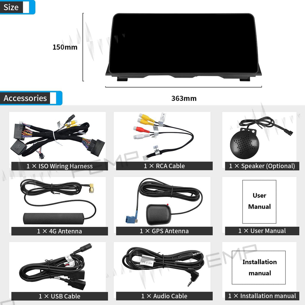 12.3" Android 11 Carplay Screen for BMW 5 Series CIC K5226