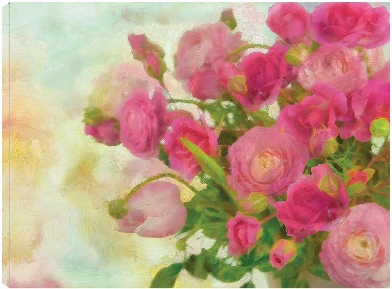 Pink Bouquet Canvas Art 32x24 Z7555