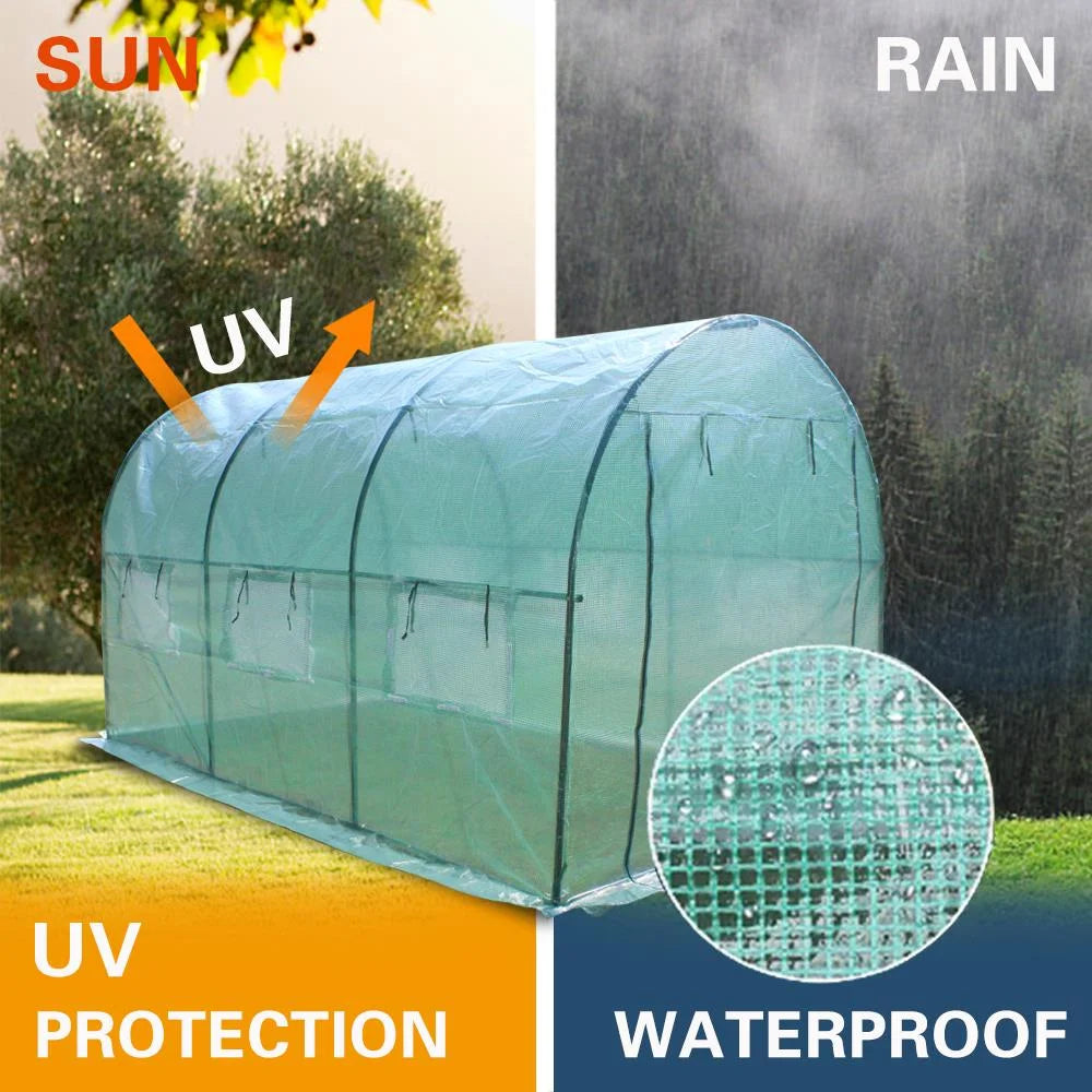 12' x 7' x 7' Portable Walk In Greenhouse Tent with Roll Up Window R816381