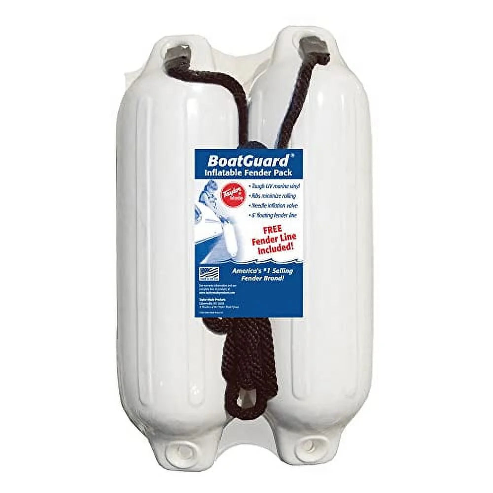 2 Pack Boat Fenders with Fender Line A14480