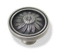(5 Pack) Round Brushed Satin Pewter Knob 1-1/2" H541