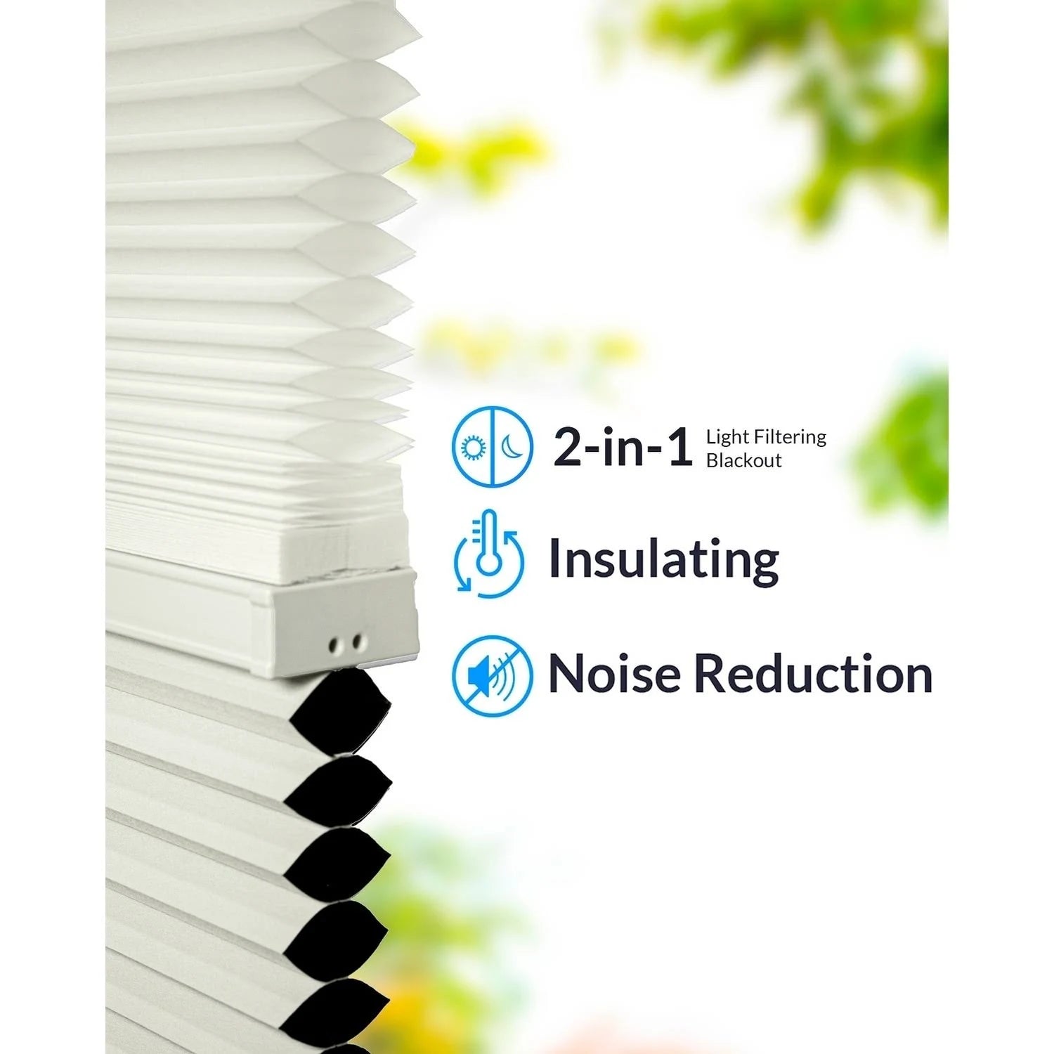 Cordless Cellular Shades Cotton 27x22 x 48x22 Y372365