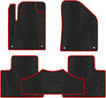 Cargo Liners Trunk Mats Full Black Rubber Pack of 2 B7076