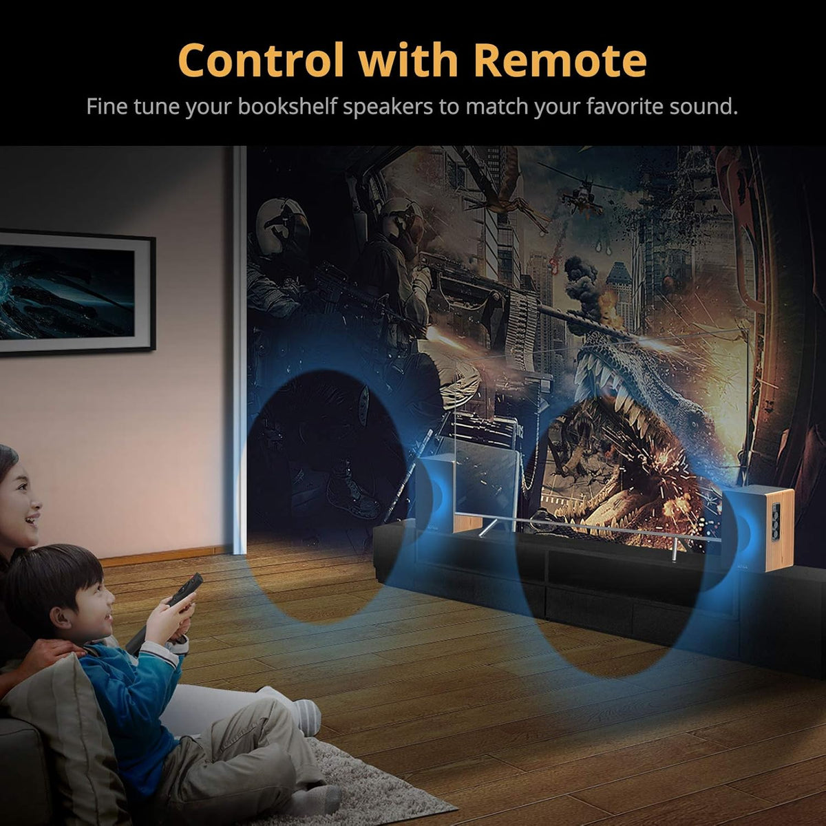 Bluetooth Bookshelf Speakers with Optical Input P794