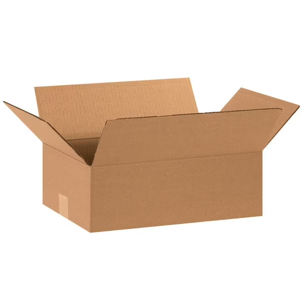 Corrugated Cartons, 15" x 10" x 5", Kraft, Pack Of 25 B628
