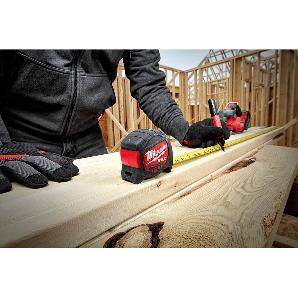 10 in. 360-Degree Locking Die Cast Torpedo Level with 25 ft. Stud Tape Measure J6994