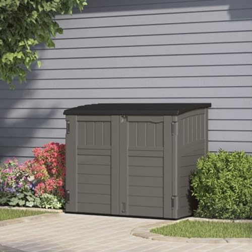 Outdoor Storage Shed, Horizontal, 4' x 2.5', Stoney Grey P261268